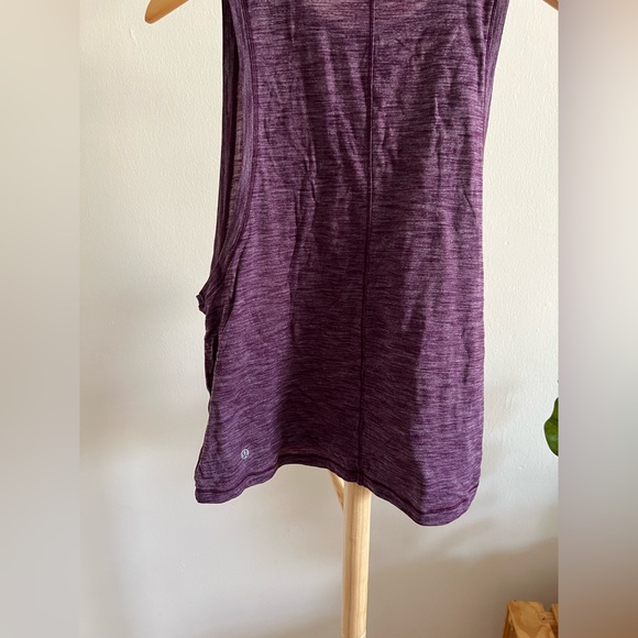 Lululemon Heathered Maroon Tank Top - Picture 2 of 4